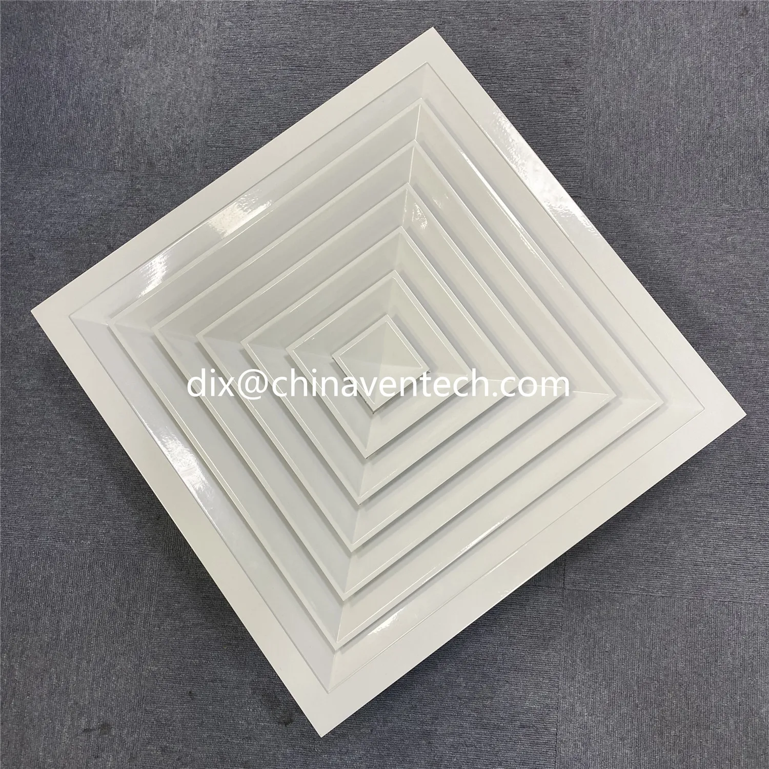 Philippines Style Aluminum 4 way Directional Square Ceiling Diffuser SCD-VB