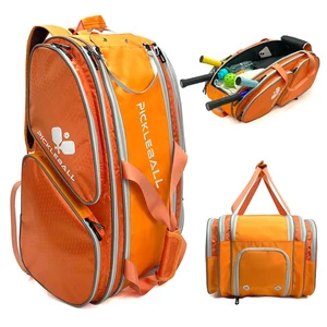 Unisex Nylon Dustproof Sports Athletic Pickleball Paddle Racket Backpack Custom Gym Badminton Table Tennis Padel Racket Bag