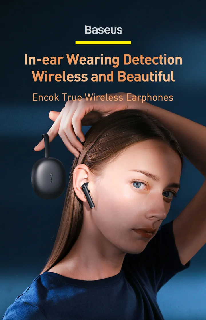 Baseus Encok W05 TWS side-in-ear true wireless charging headset