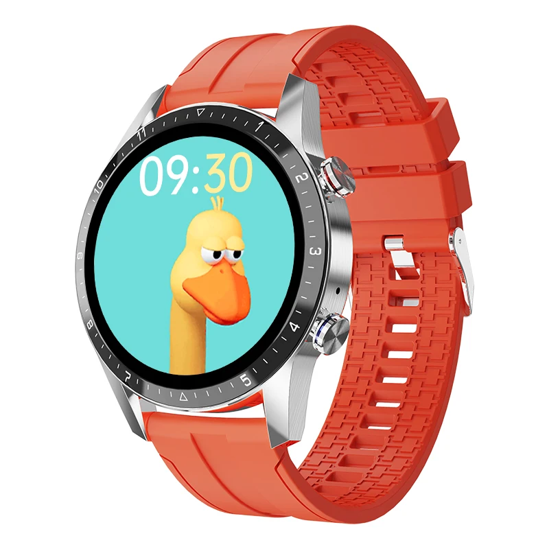 OEM Video Call GPS Smart Watch 1.35 Inch Amoled Round Touch Screen Bracelet BlueTooth Smartwatch with Magnet Charging Base