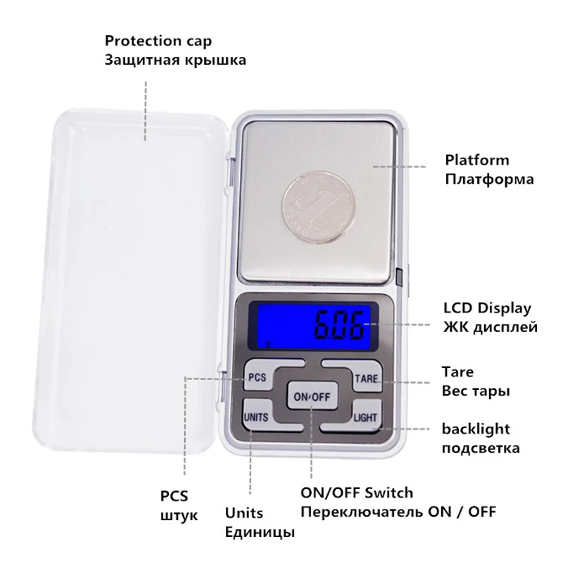 Original Factory Hot Sale Small Pocket Weighting Gram Mini Digital