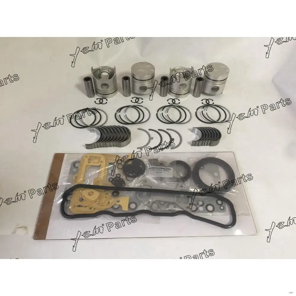 4BA1 Engine Piston Kit With Pin CIR-CLIP for Isuzu Engine Parts