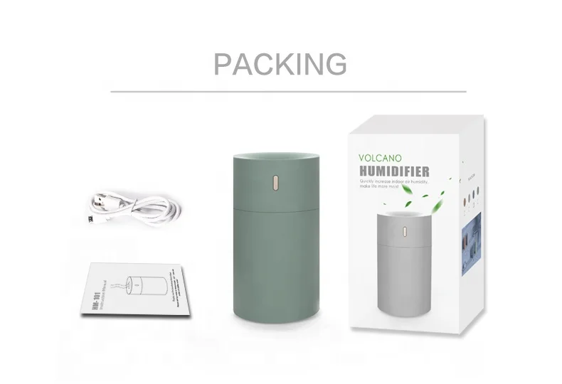 Desk Home and Office Multifunctional with Warm Light Cool  Mist Ultrasonic  Usb Mini  Table 180ml air Humidifier Aroma Diffuser