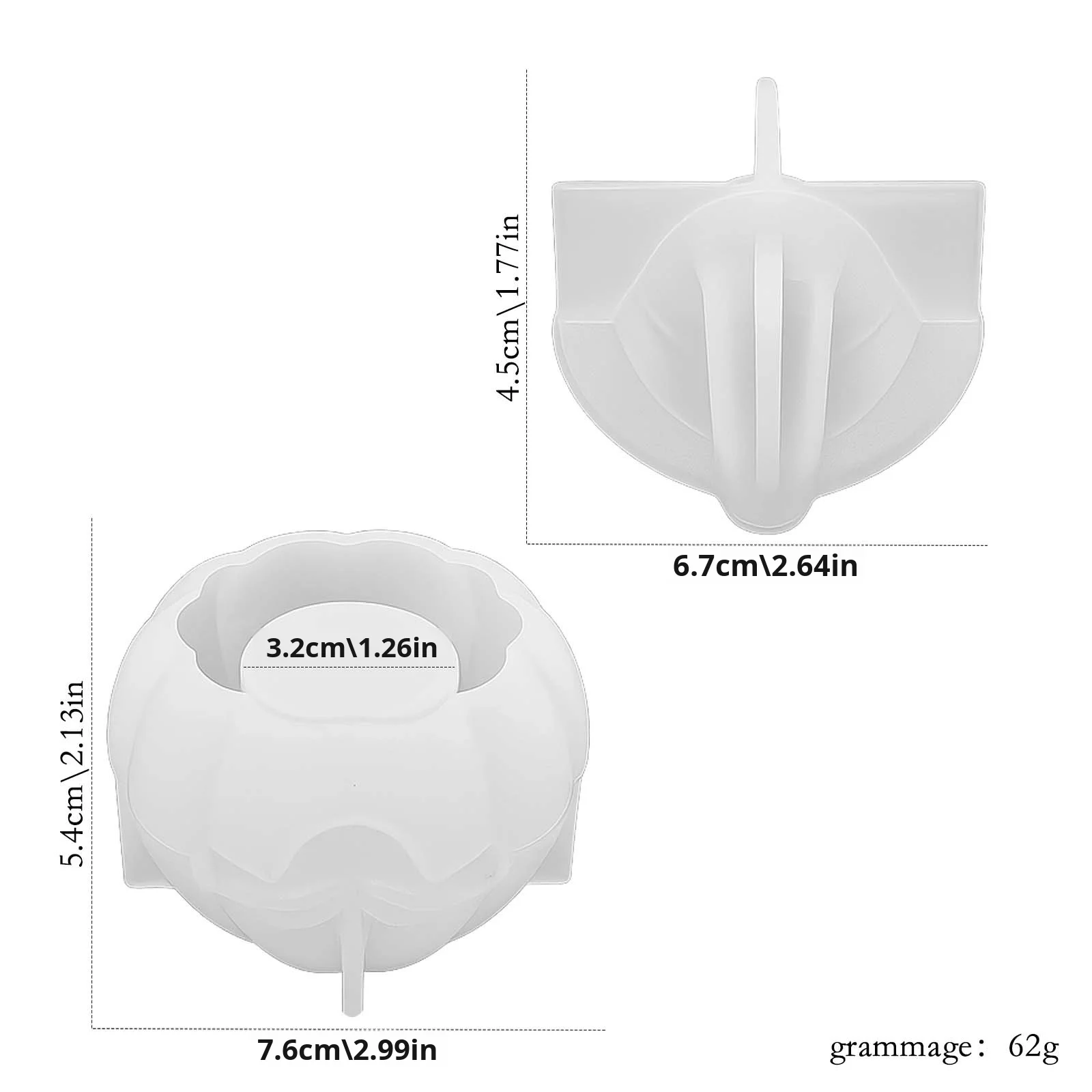 Halloween Creative DIY Silicone Resin Crystal Drop Pumpkin Candle Cute Cartoon Ornaments for Holiday Gifts Cake Tools manufacture