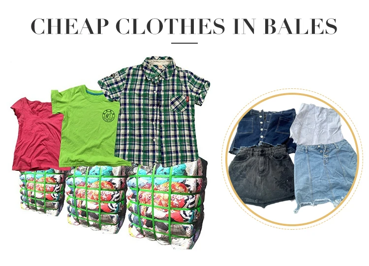 Cheap Wholesale Used Clothes Raw Material High Quality Summer Second