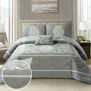 For KOSMOS Vintage Jacquard Comforter Sets 5pcs Tufted Bedding Modern Style Woven Technique Hot Sale