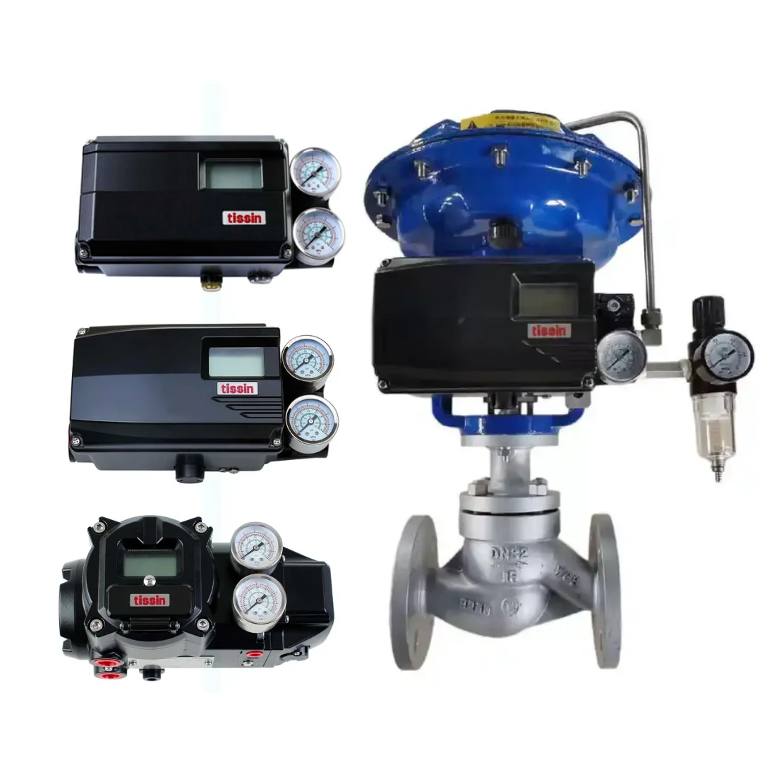 Pneumatic Regulator Valves with Digital Smart Valve Positioner TS700 TS800 TS900 Series Stock Supplier For Control Valves