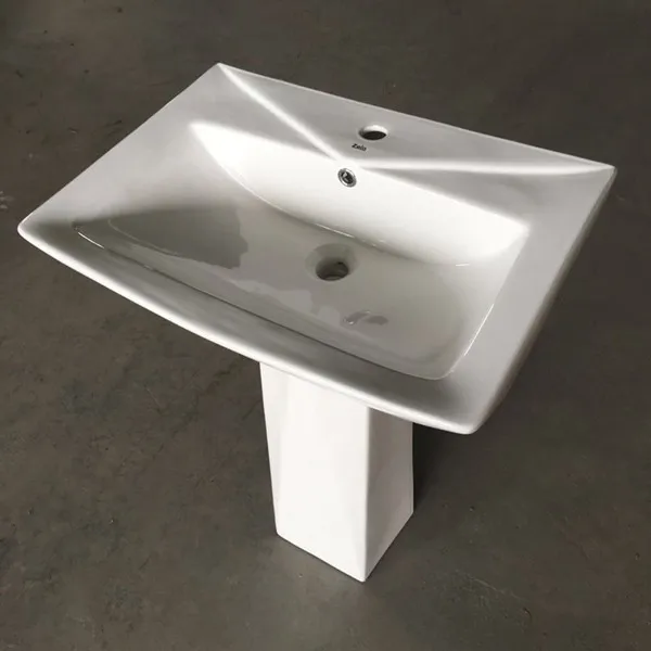 Modernong Pedestal na Basang Pansinang para sa Banyo