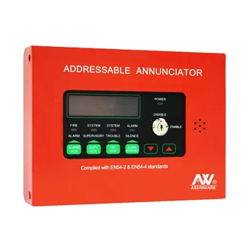 Addressable Fire Alarm Repeater Annunciator Panel With Rs485 Bus - Buy ...