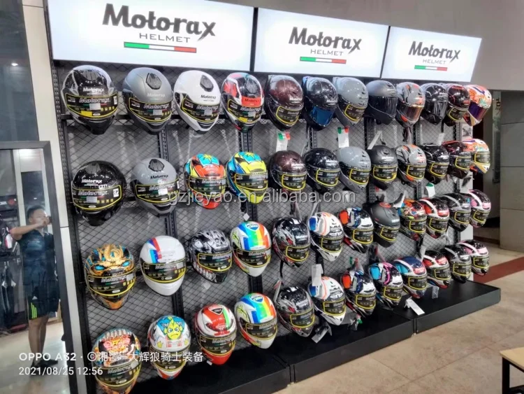 Motorcycle Helmet Display Rack Factory Custom Helmet Display Rack Motorcycle Equip Retail Motorcycle ...