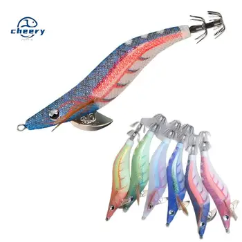CHEERY Luminous Body Shrimp 2.5# 3.0# 3.5# Squid Jigs Egi Fishing Glow Japanese Octopus Lure – Metal Jig – view 2