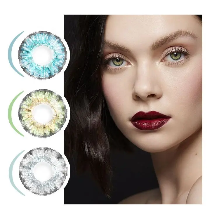 aFancy Pro Wholesale Fast Delivery 3-Tone Colored Contact Lens Eye Contacts Factory