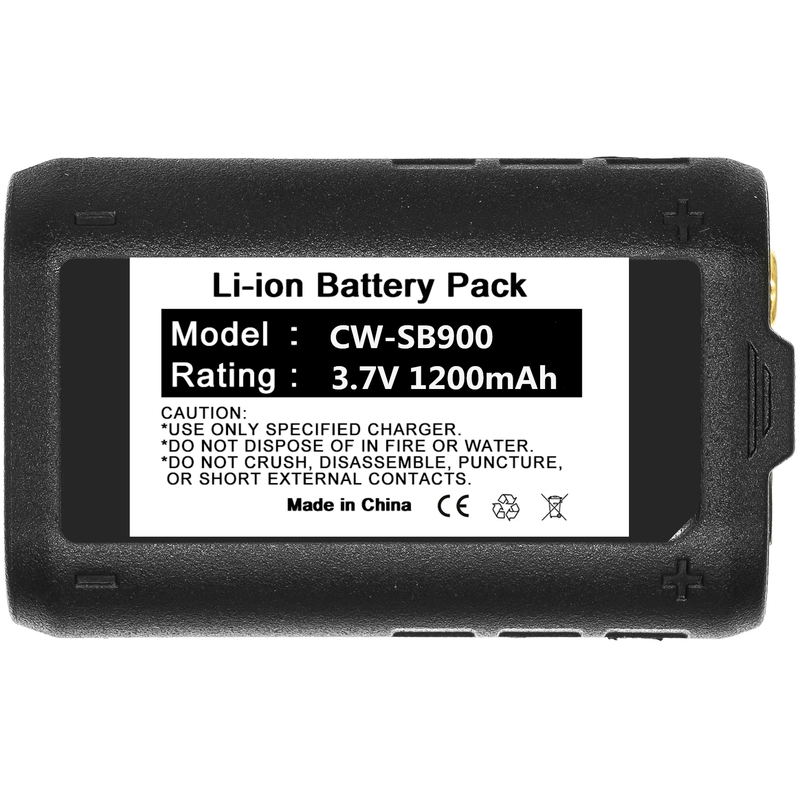 Cowon 3,7 V 1200 mAh QLX-D SB900 95A42465 Digital Wireless Systems høytalerbatteri for trådløs mikrofon P9RA P10R