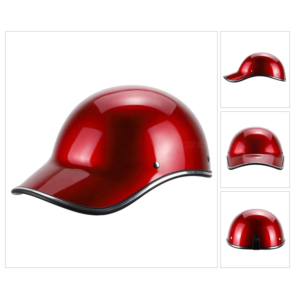 Motorcycle DOT Half Face Helmets Baseball Hat for Scooter Helmet Adult Bike  Classic Breathable Riding Bike Helmet Duckbill