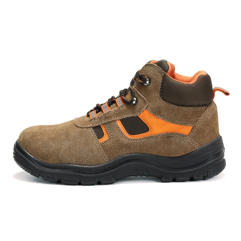 
Swede Leather safety shoes with steel toe steel plate safety shoes 