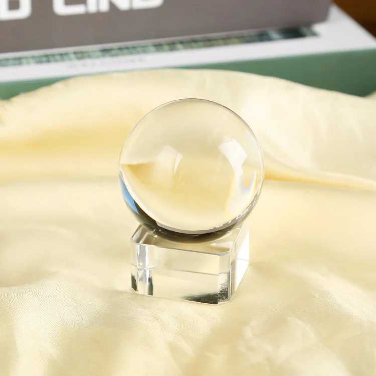 Colorful 40MM 60MM 80MM 100MM 200MM 300MM Pure K9 Crystal Glass Balls Seven Color Crystal Ball