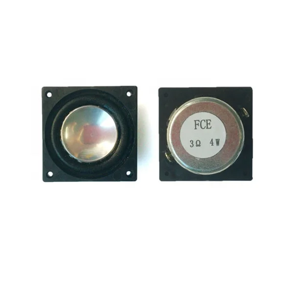 FCE 34x34mm 4Ω 2W Square Full Range Miniature Speaker for Intercom Alarm Panel Device