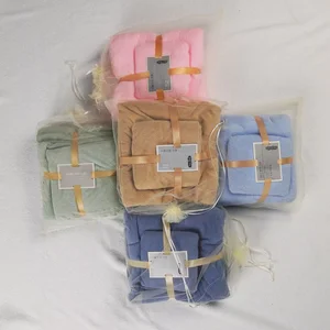 Luxury Bathroom Towels Set High Quality Fleece  Absorbent Home  Beach Gift Towel Set