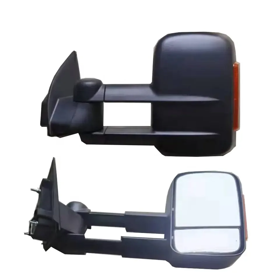 Par De Espejos Laterales Eléctricos De Remolque (doble Brazo) Para Ford E-Series 2009-2016
