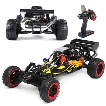 New 1/5 Ratio 2 Stroke Gasoline Powered RC Car 80km/h Professional 4*4 Off-road Remote Control Car