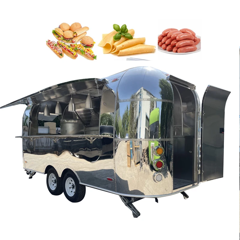 Fashion Shopping Mall Concession Food Trailer Kiosk Mobile Fast Food Truck