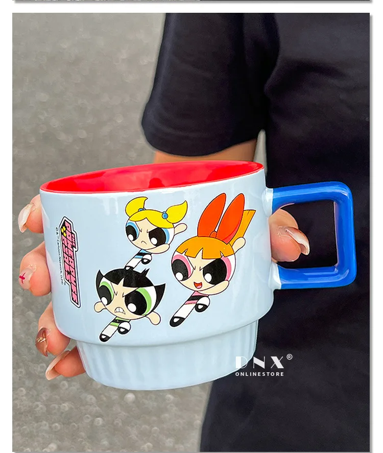 Powerpuff Girls Ceramic Cup Set Stacking Cups 4-Piece