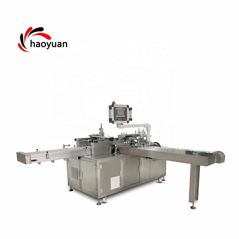 HY-100 Automatische Kissenpapier-Tuch-Wollhandschuh-Latex-Chirurgische-Medizinische-Einzelhandelsverpackungsmaschine
