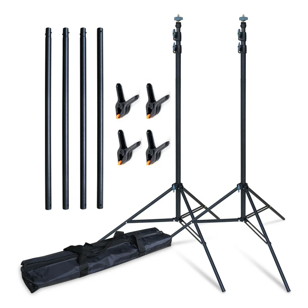 Metal Backdrop Frame Photography Background Stand Kit Backdrop Stand for Photo Booth Backdrop Extension Pole Stand
