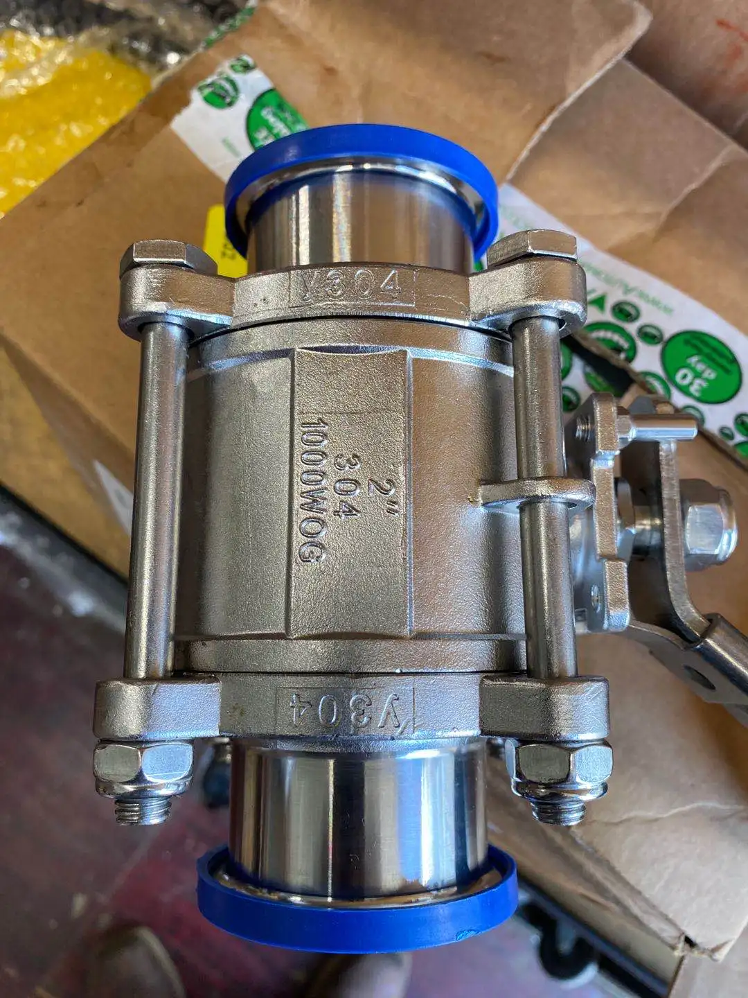 
 1 дюймовый шаровой кран из нержавеющей стали 316/CF8M 1000WOG с полным портом, с внутренней резьбой, 3 шт.  