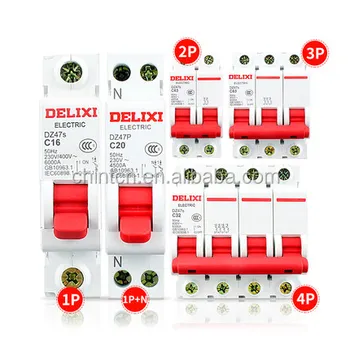 DELIXI Superior quality Precision manufacturing DZ47s general electric mini circuit breakers for sale