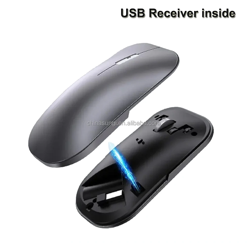 Computer Optical Mouse Dual Model Wireless BT Mouse Aluminium Alloy ...