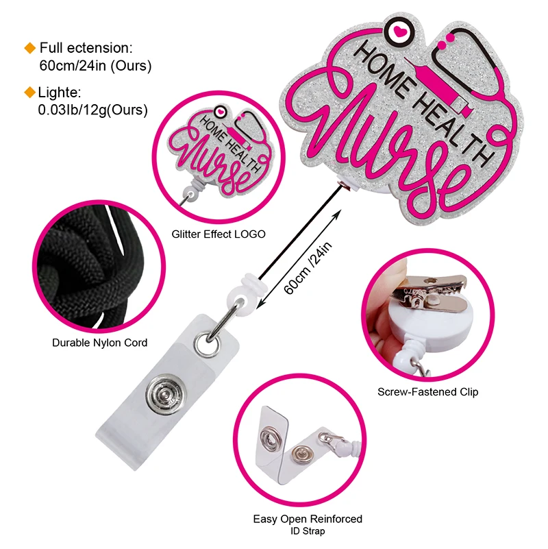 Новые стили, медицинская серия, бейдж для студентов, катушка для скраба, жизнь, акриловый бейдж, держатель, бейдж для медсестры, катушка