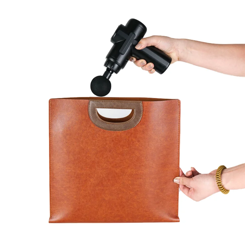 Pistola de masaje percusivo profesional mini J11B | Pantalla LCD de 32 velocidades con múltiples cabezales