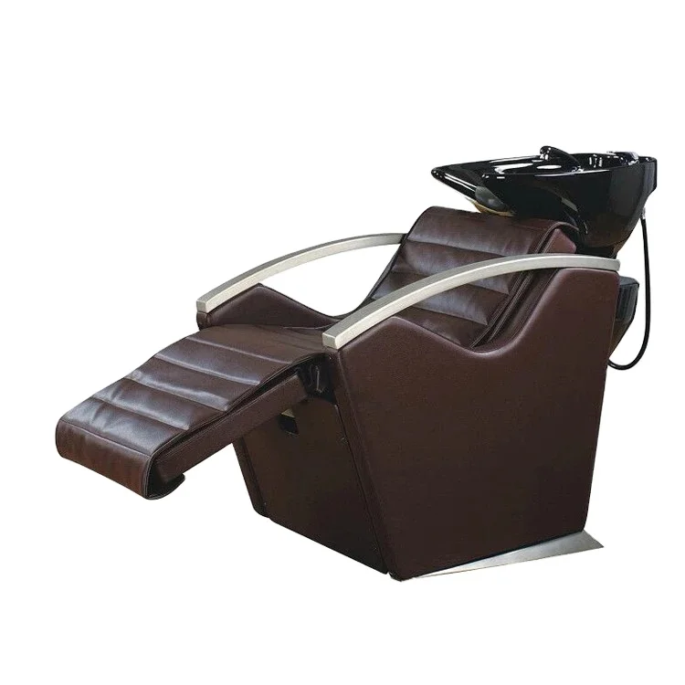 Antique Brown Classic Washing Salon Furniture Used Backwash Shampoo Chair Wholesale Cheap Price