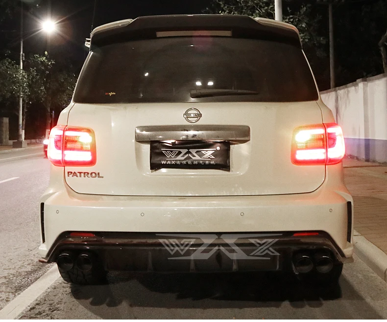 Racing Stainless Catback Valved Exhaust for Nissan Patrol Y62 2016-2022 Exhaust System with Dual Muffler Tips