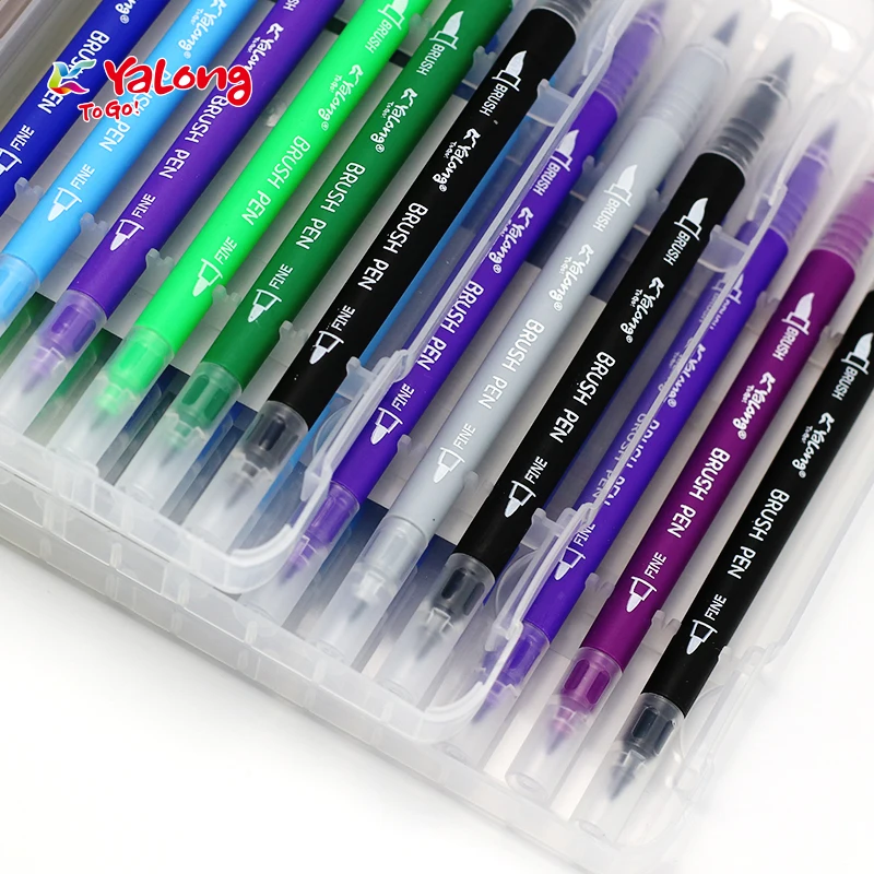 yalong professional 12/18/24/36 color watercolor pen