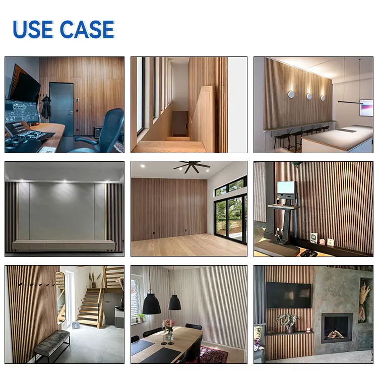 Rongchang Akupanel Pet Oak Wooden Slats Acoustic Panels Pet Mdf Veneer ...