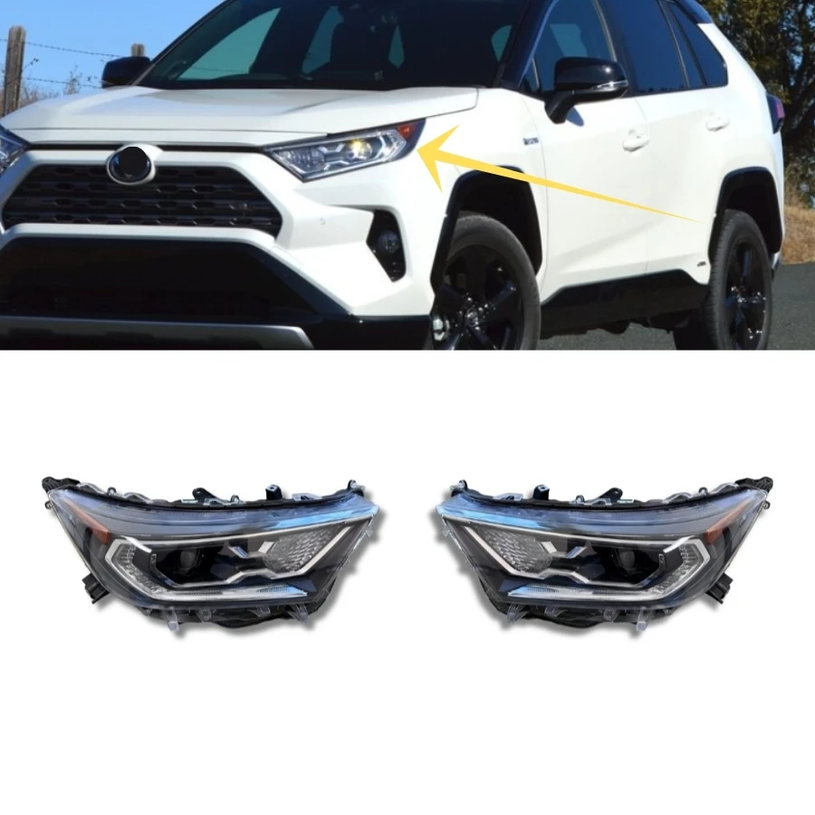 Tiypeor Headlights LED Headlamps for Toyota RAV4 XLE Hybrid XSE 2019-2022 Toyota RAV4 Hybrid Right Side