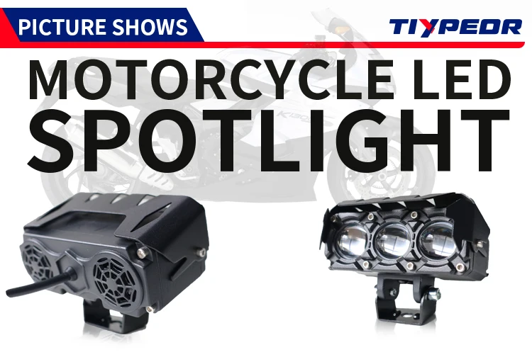 product tiypeor hot sale universal 30w motorcycle brighter hi q fog auxiliary driving led headlight spotlight for off road atv utv-3