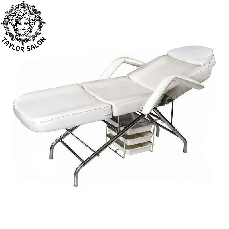 Eyelash Salon Equipment and Furniture Beauty Parlour Chair Facial Spa  Chairs Eye Lash Bed with Stool