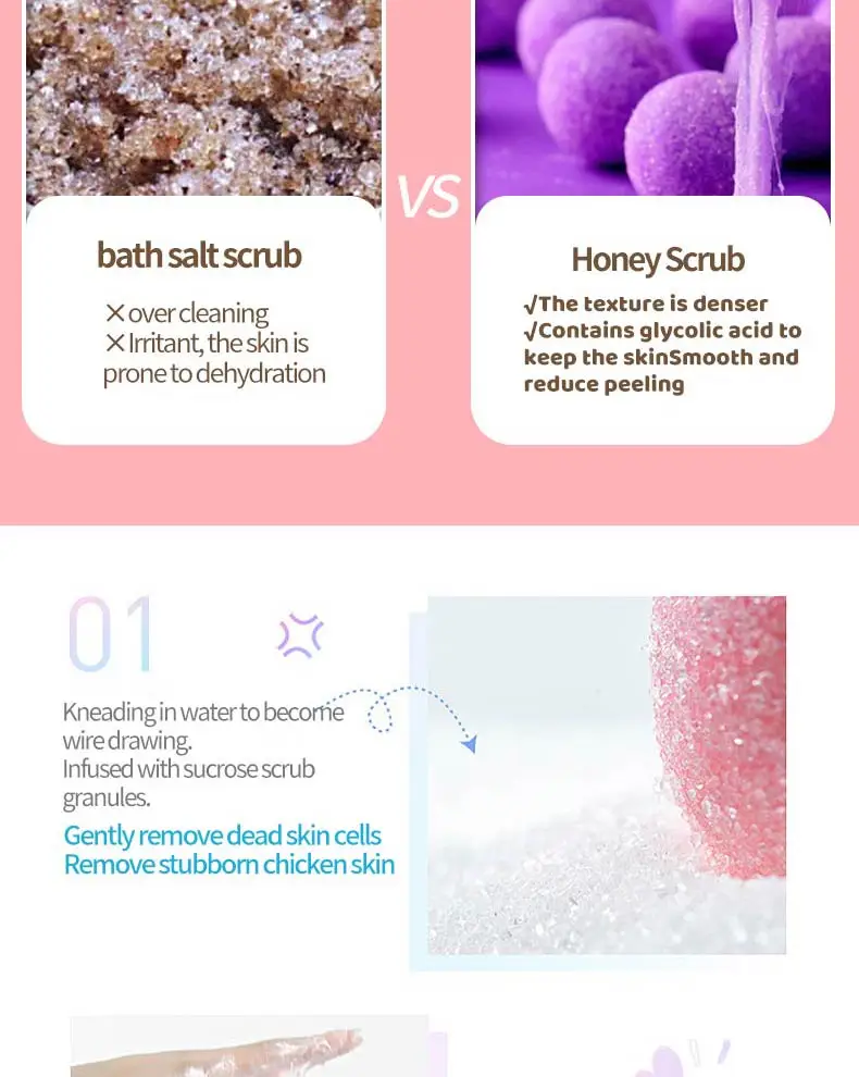 Private Label Oem Custom Nature Exfoliator Organic Body Scrub Foaming