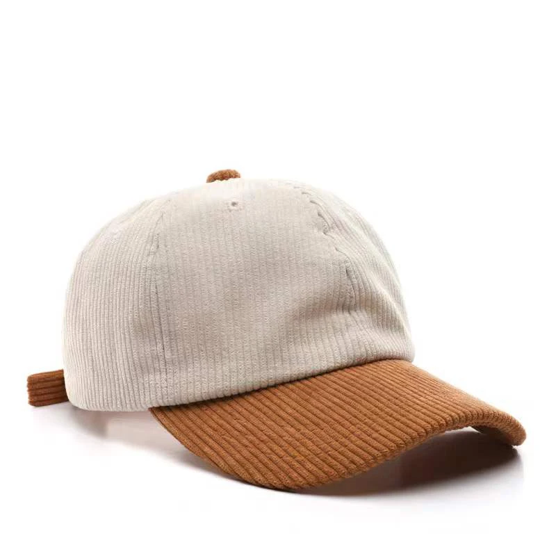 Custom 6 Panel Corduroy Baseball Cap - Adjustable & Stylish