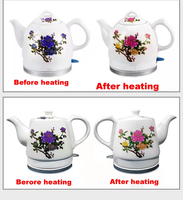 1L Color Changing Flower Jingdezhen Household Tea Automatic Power Off Gift Ceramic  Electric Kettle - Buy 1L Color Changing Flower Jingdezhen Household Tea  Automatic Power Off Gift Ceramic Electric Kettle Product on