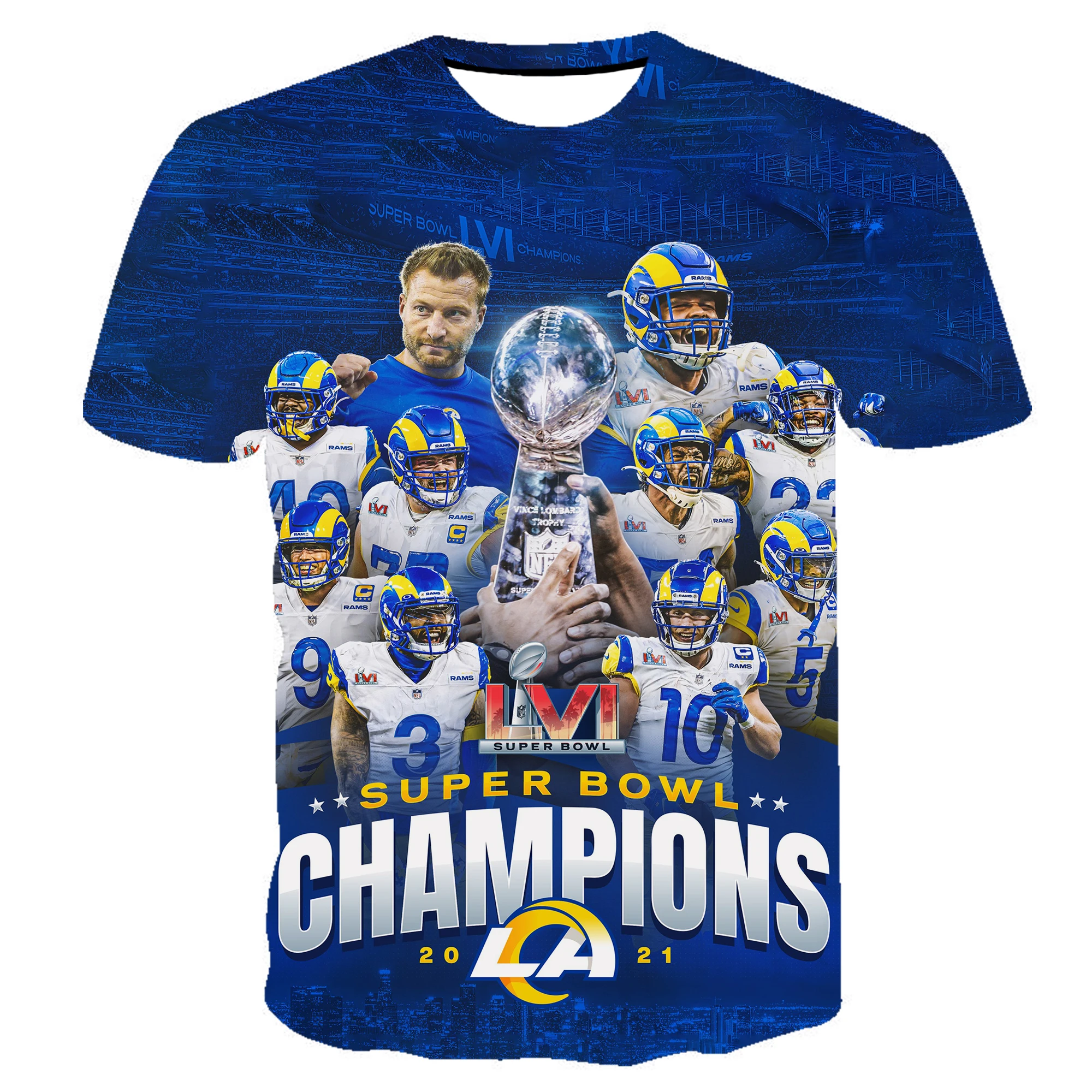 Fanatics Branded Cooper Kupp Black Los Angeles Rams Super Bowl LVI Champions MVP T-Shirt