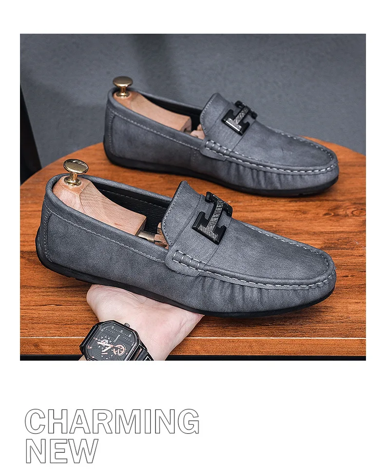 High Quality Man Loafers Comfort Suede Driver Shoe Men Oxford Dress ...