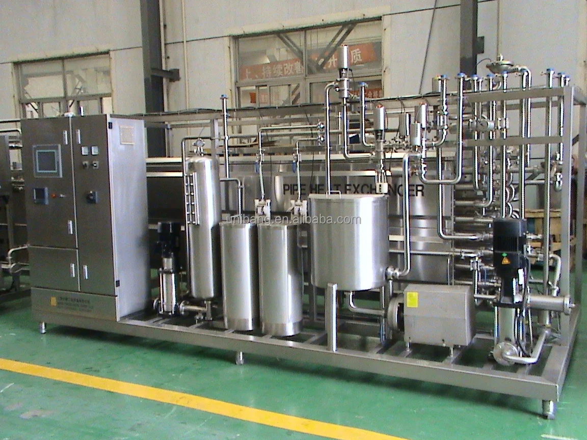 1000L Tubular  Pasteurisation Machine in Dairy Production Line Milk Processing Plant 2000L UHT Pasteurizer for Tofu Spread