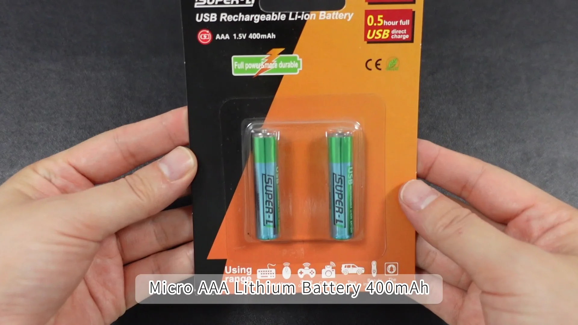 Reused Aa 1.5v 400mah Usb Rechargeable Lithium Battery Aaa Batteries