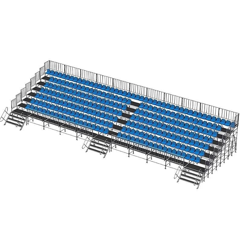 Large Customized Scaffolding Grandstand Outdoor Event Grandstand Aluminum Stadium Chair Bleachers Stadium Seat Seating