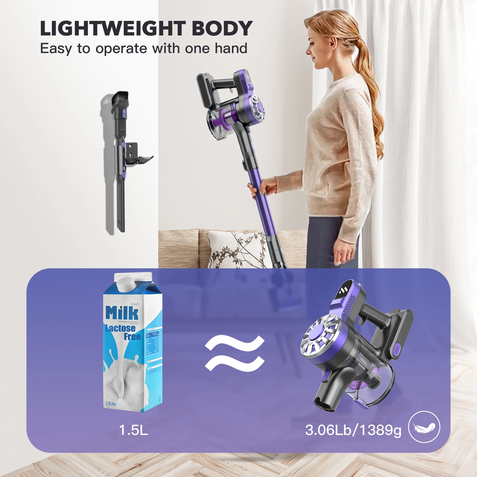Teendow Portable Duster Wireless Vacuum Cleaner Multifunctional Handheld Compressor Mattress Vacuum Cleaner