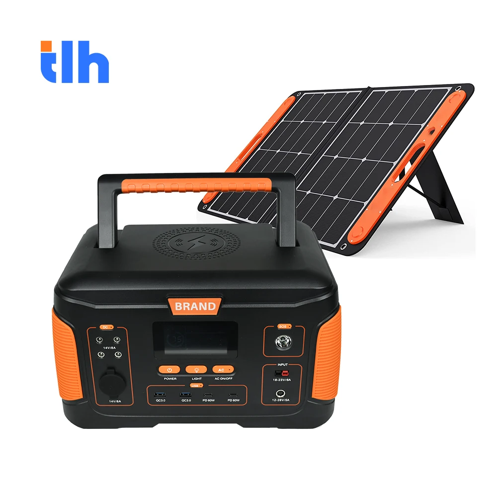 Solar Generator 500W 1000W PV panel Car cigarette lighter charging DC AC 220V 110V  portable power station with inverter